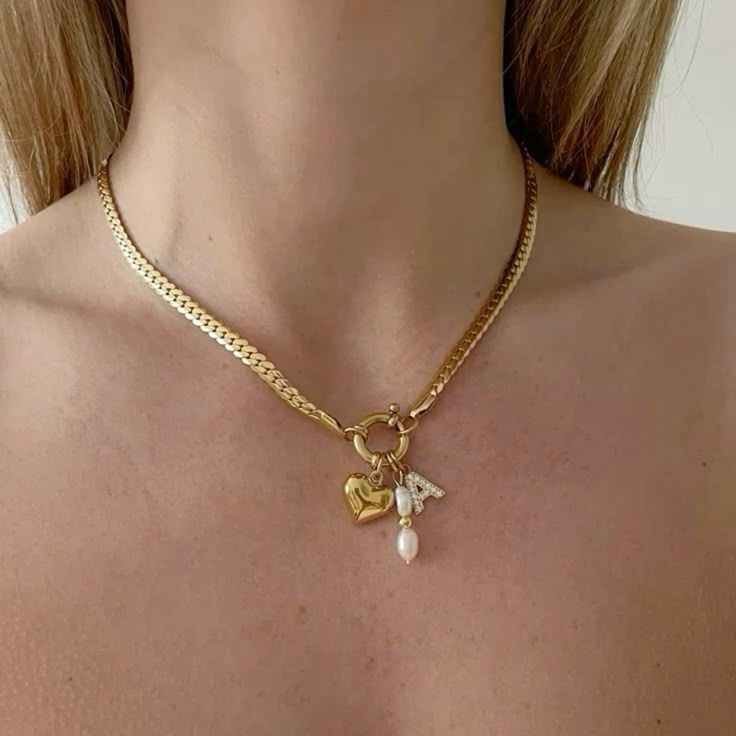 Solid Gold Charm Pendant